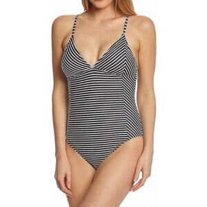 Speedo Women's Print Seamed One Piece Striped Size XL